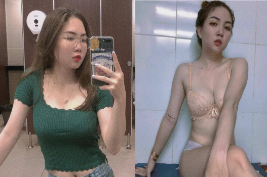 Cô gái múp mịn làm chung một công ty