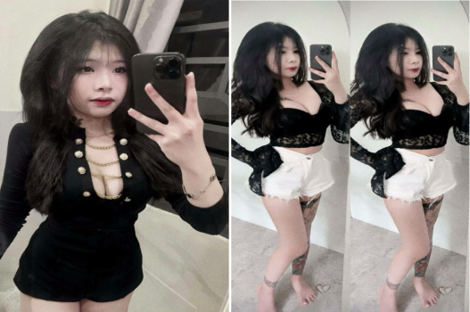 Em nhìn hình khoái kiểu nhét từ sau